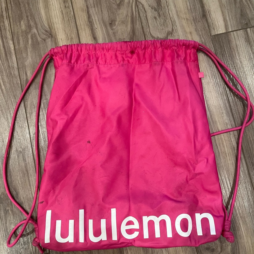 lululemon athletica Pink Drawstring Bag
